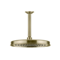 GESSI VENTI20 верхний душ Oslash;300 мм., с потолочным держателем 293 мм., цвет Brushed Brass PVD - Gidratop.ru изображение