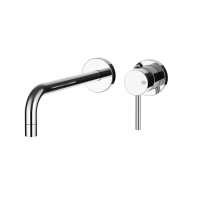Gessi Emporio Via tortona внешняя часть для настенного смесителя с длинным изливом, без донного клапана, цвет: Chrome - Gidratop.ru изображение