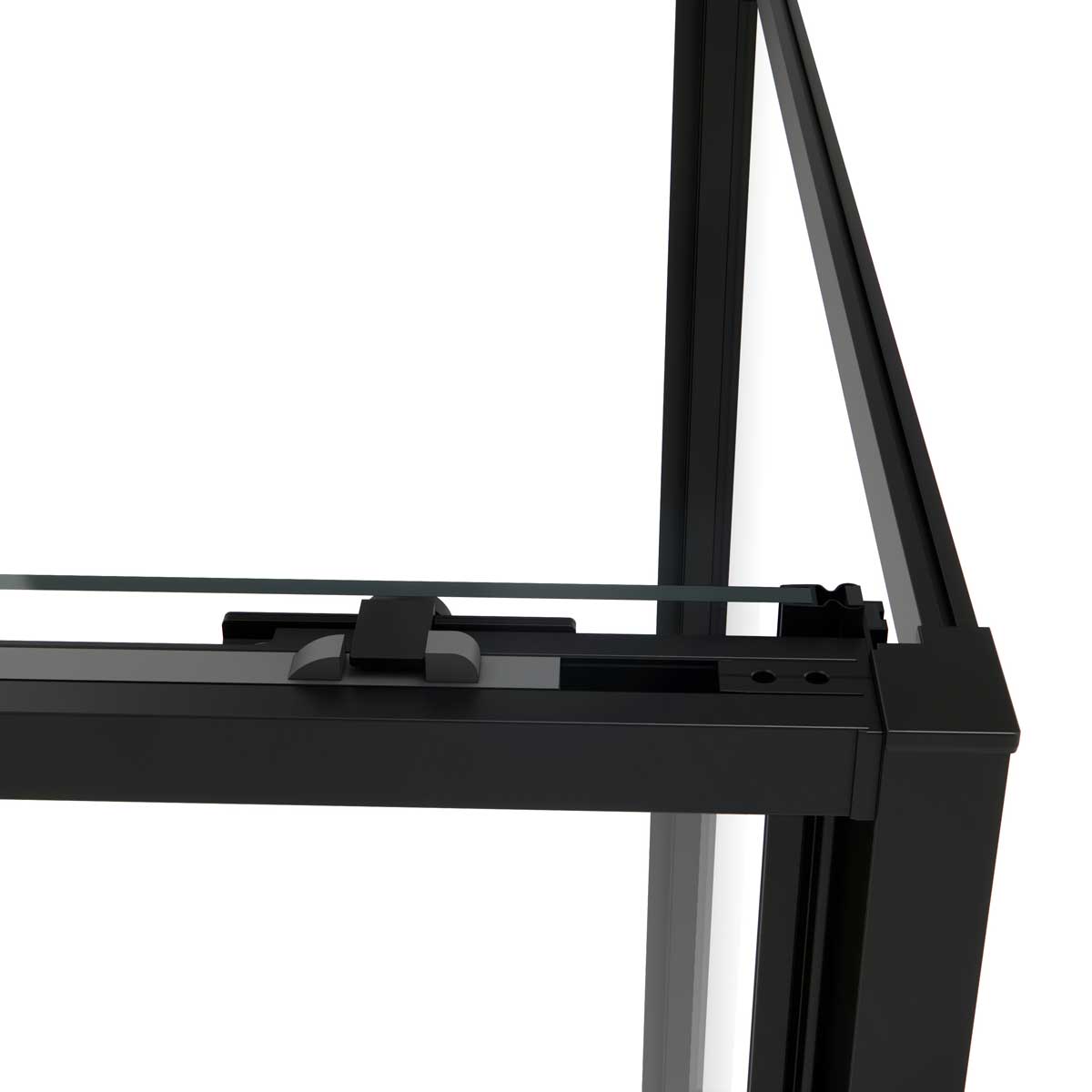 Душевой уголок Slim Soft VSR-1SS8012CLB, 1200*800, черный, стекло прозрачное - Gidratop.ru изображение