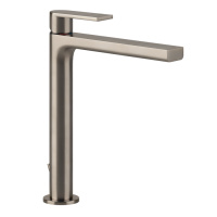 Gessi Emporio Via manzoni смеситель для раковины высокий с донным клапаном и соединительными шлангами, цвет: Finox Brushed Nickel - Gidratop.ru изображение