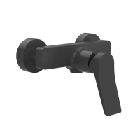 GESSI Rilievo смеситель для душа, настенный на 2 отв., цвет: nero XL - Gidratop.ru изображение