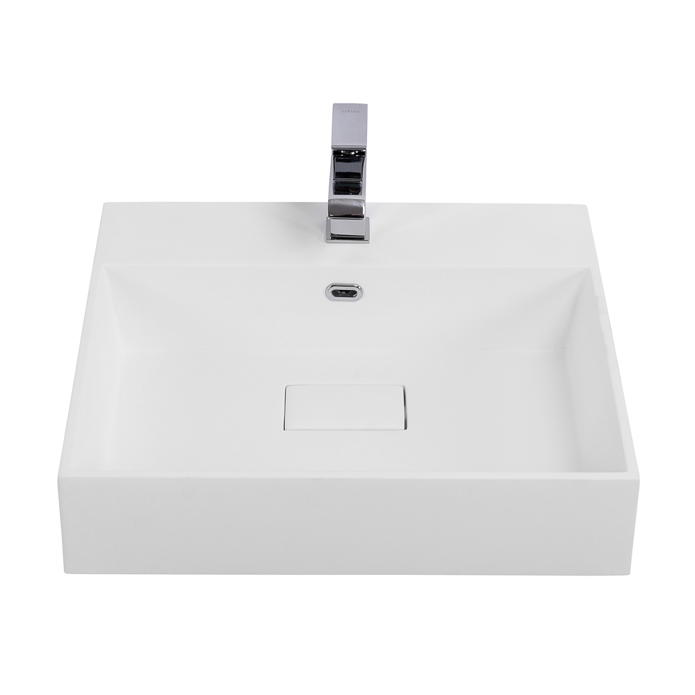 раковина из искусственного мрамора 50262 Bianco, 51x45x11,5 - Gidratop.ru изображение