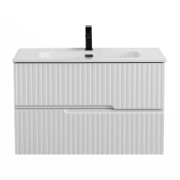 DUET-N База под раковину подвесная с двумя выкатными ящиками, Bianco Opaco, 800x457x500, DUET-N-800-2C-SO-BO - Gidratop.ru изображение