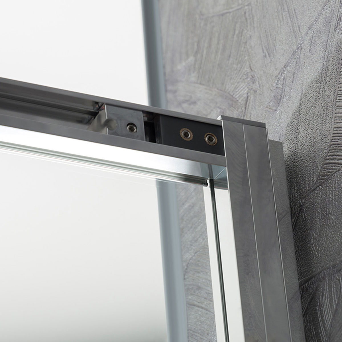 Душевая дверь Slim-U VDS-2SU120CLB, 1200, м.черный, стекло прозрачное - Gidratop.ru изображение