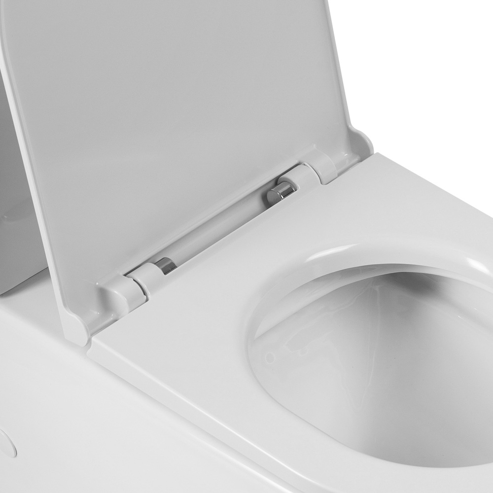 Унитаз-компакт безободковый BelBagno SFERA-R BB2141CPR/BB902SC - Gidratop.ru изображение