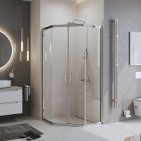 Душевой уголок BelBagno UNO-195-P-2-100-C-Cr - Gidratop.ru изображение