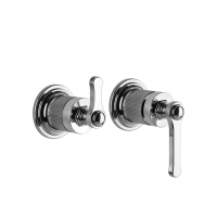 GESSI VENTI20 смеситель встраиваемый, однорычажный, с переключателем на 2 положения, внешняя часть, цвет хром - Gidratop.ru изображение
