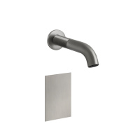 GESSI 316 TRAME смеситель для раковины настенный, электронный, излив 200 мм., внешняя часть, цвет Steel Brushed - Gidratop.ru изображение