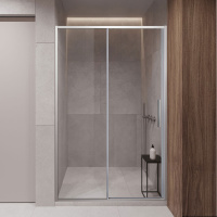 Душевая дверь Slim-U VDS-2SU110CL, 1100, хром, стекло прозрачное - Gidratop.ru изображение
