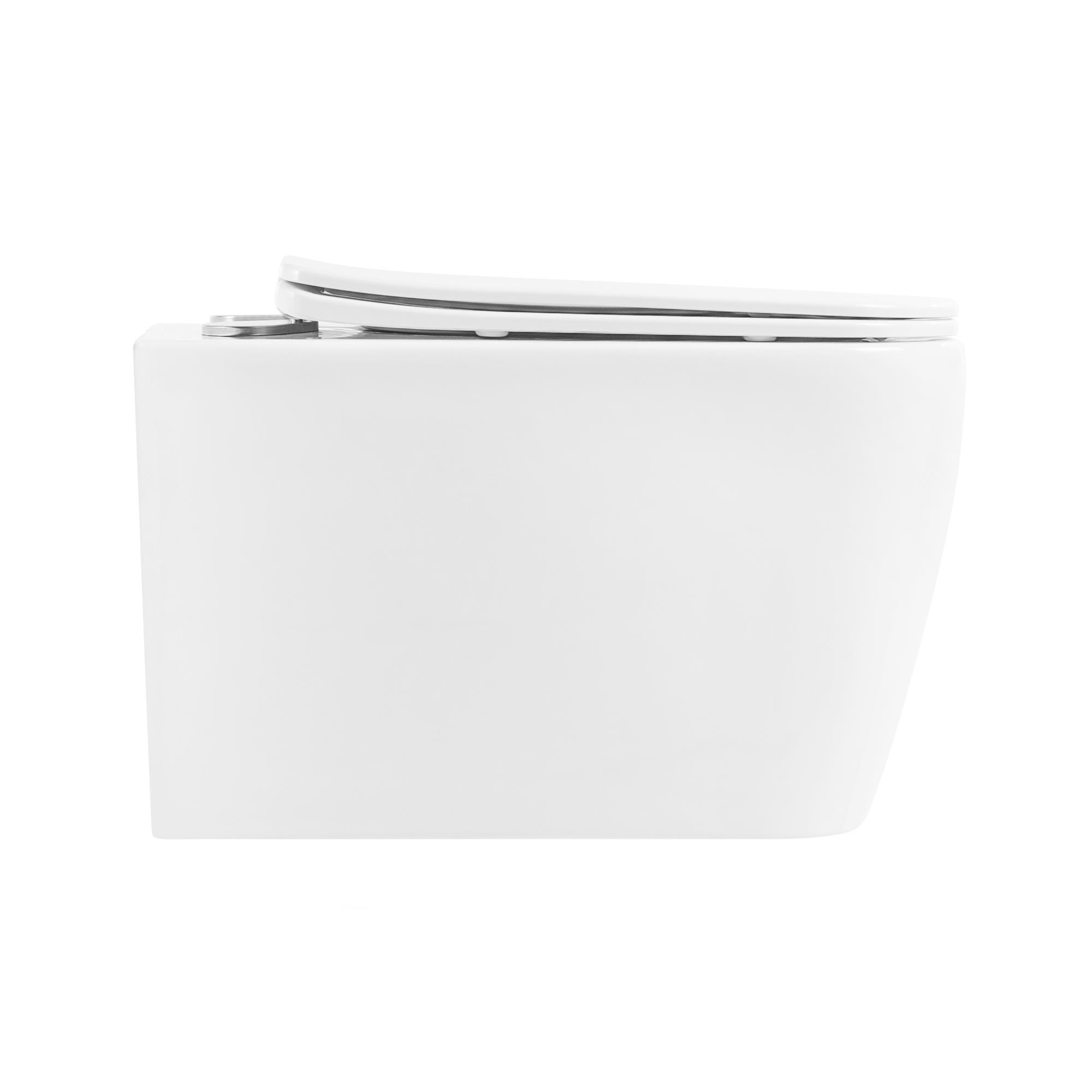 Унитаз подвесной безободковый BelBagno VENETO BB132CHR/BB132SC - Gidratop.ru изображение