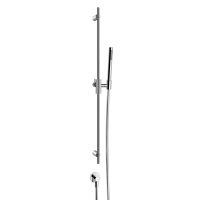 Gessi Anello штанга в комплекте с душевой лейкой, шланг 1,50 м и вывод воды, цвет: хром - Gidratop.ru изображение