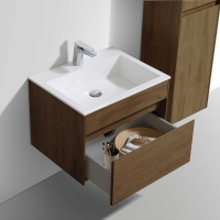 База под раковину Chiara 600 подвесная, 1 выкатной ящик soft-close, T.Oak - Gidratop.ru изображение