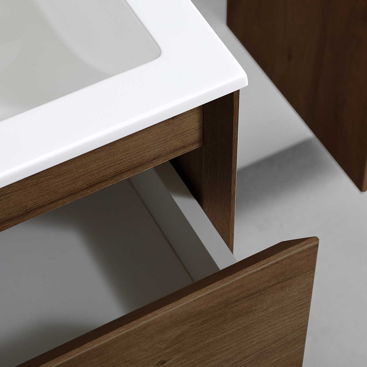База под раковину Luka 800 подвесная, 2 выкатных ящика soft-close, T.Oak - Gidratop.ru изображение