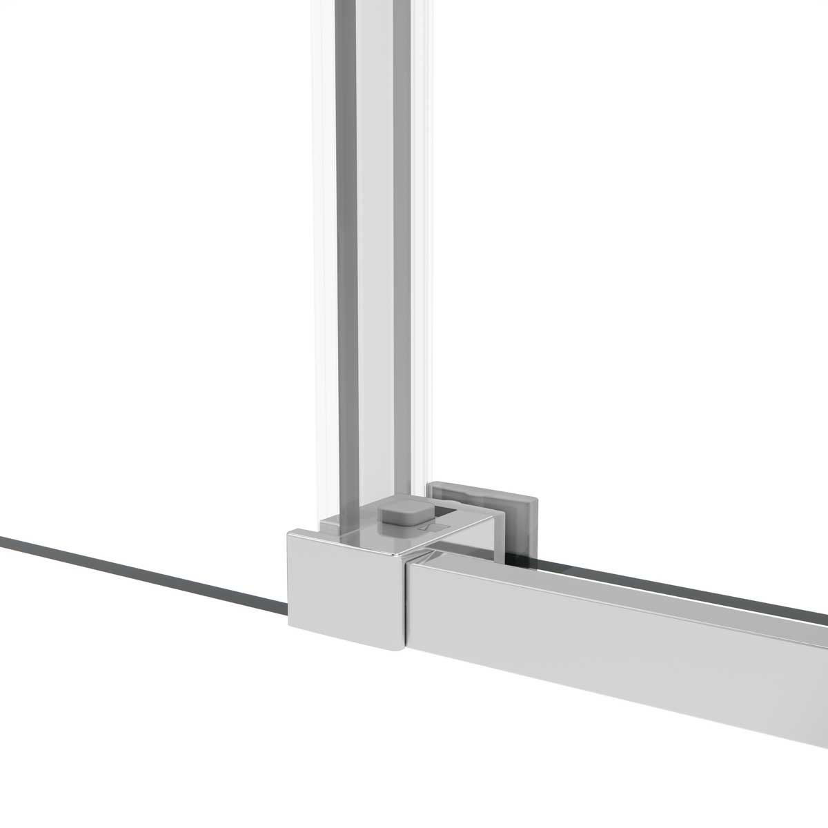 Душевой уголок Slim Soft VSR-1SS9014CL, 1400*900, хром, стекло прозрачное - Gidratop.ru изображение