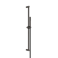 GESSI 316 штанга в комплекте с душевой лейкой с легкой очисткой, шланг 1,50 м, цвет: brushed black metal pvd - Gidratop.ru изображение