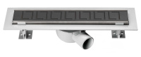 Душевой лоток SAY OPTIMA 601.80.B.M.S.BLOK, 80 см, матовый черный - Gidratop.ru изображение