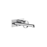 Gessi Anello смеситель настенный, с изливом 194-214 мм, цвет Black Metal Brushed PVD  (внешняя часть) - Gidratop.ru изображение