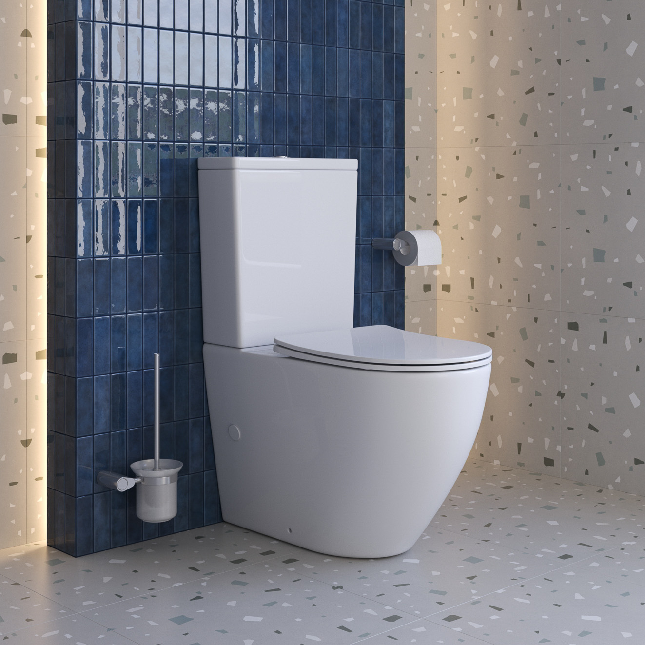 Унитаз-компакт безободковый BelBagno SFERA-TOR BB2141CP-TOR/SC/BB2141T - Gidratop.ru изображение