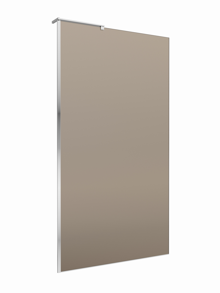 Душевая перегородка BelBagno UNO-L-1-TB-100-BR-Cr - Gidratop.ru изображение
