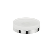 Colombo Nordic Мыльница настольная, цвет: хром/матовое стекло