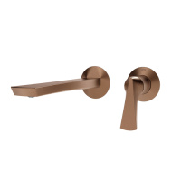 GESSI  VENTAGLIO внешняя часть настенного смесителя для раковины, цвет: Copper Brushed PVD - Gidratop.ru изображение