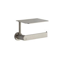 Gessi Emporio accessories настенный держатель для туалетной бумаги с крышкой, цвет: Finox Brushed Nickel - Gidratop.ru изображение