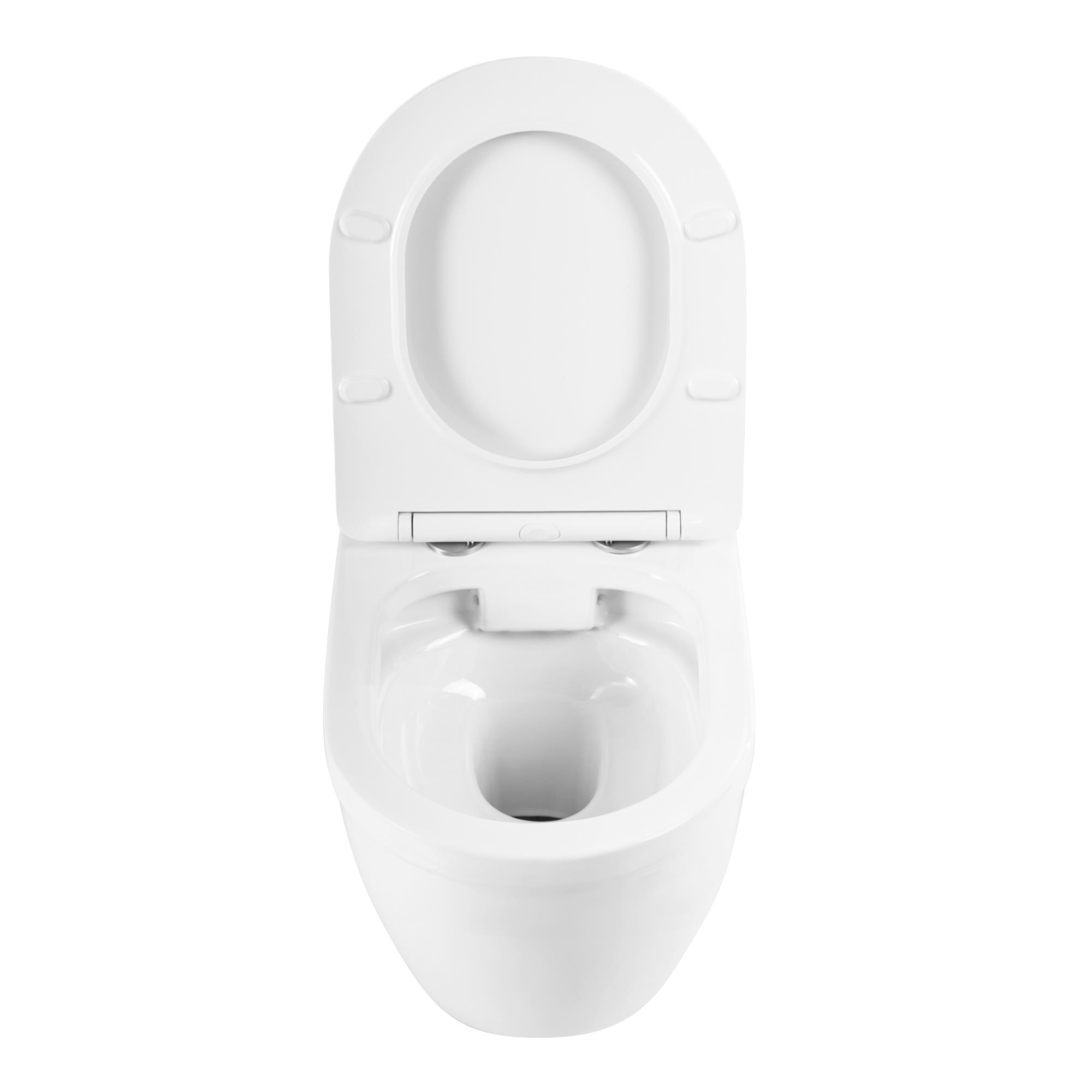 Комплект 3 в 1 Унитаз подвесной с сиденьем BelBagno LOTO BB070CHR/SC + Система инсталляции для унитазов BelBagno BB002-80  с кнопкой смыва BB014-SR-BIANCO - Gidratop.ru изображение