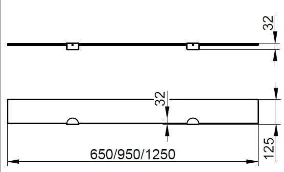 Полка стекляная Keuco Edition 300 30010 001200 - Gidratop.ru изображение
