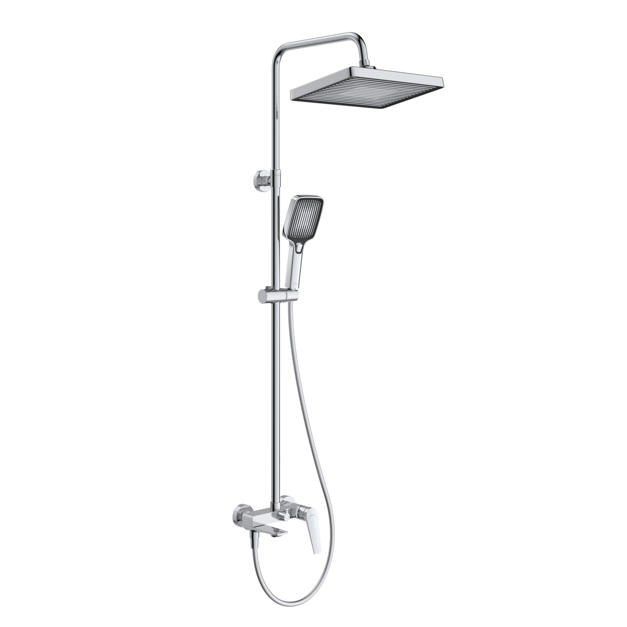 LINER-CVD-01 Душевая стойка со смесителем и изливом, исполнение хром - Gidratop.ru изображение