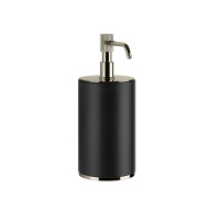 GESSI VENTI20 дозатор для жидкого мыла настольный, цвет черный, фурнитура Nickel PVD - Gidratop.ru изображение