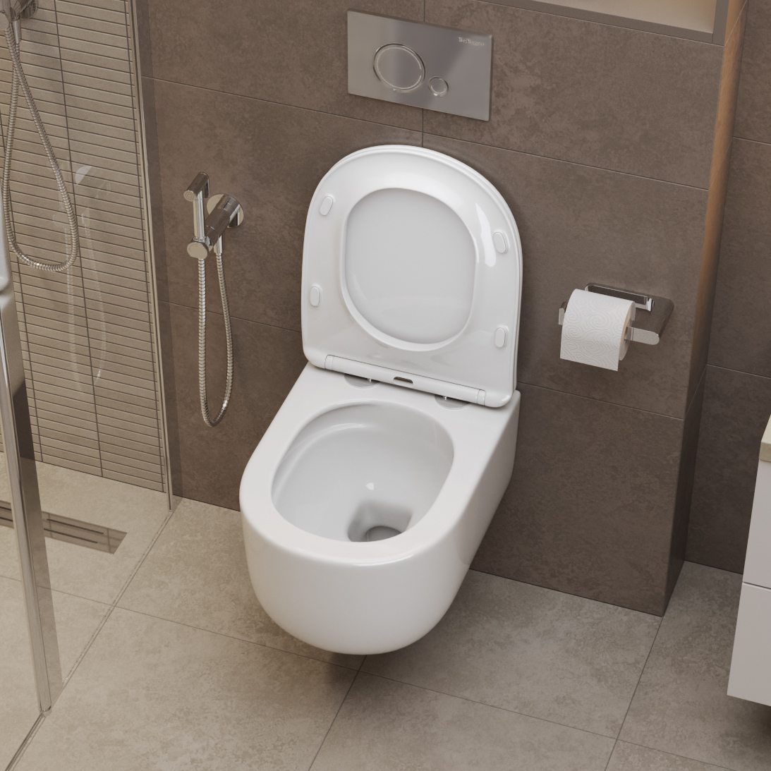 Унитаз подвесной безободковый BelBagno SOFT-TOR BB084CH-TOR/BB2034SC - Gidratop.ru изображение