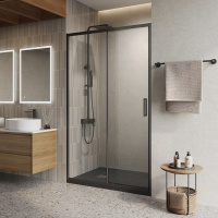 Душевая дверь BelBagno LUCE-BF-1-120-C-NERO - Gidratop.ru изображение