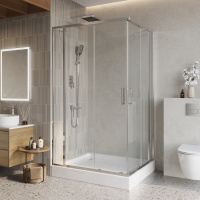 Душевой уголок BelBagno LUCE-AH-22-140/110-C-Cr - Gidratop.ru изображение