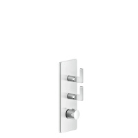 GESSI INCISO встраиваемый термостатический смеситель на 2 источника, резьба 3/4 (внешние части), цвет: хром - Gidratop.ru изображение