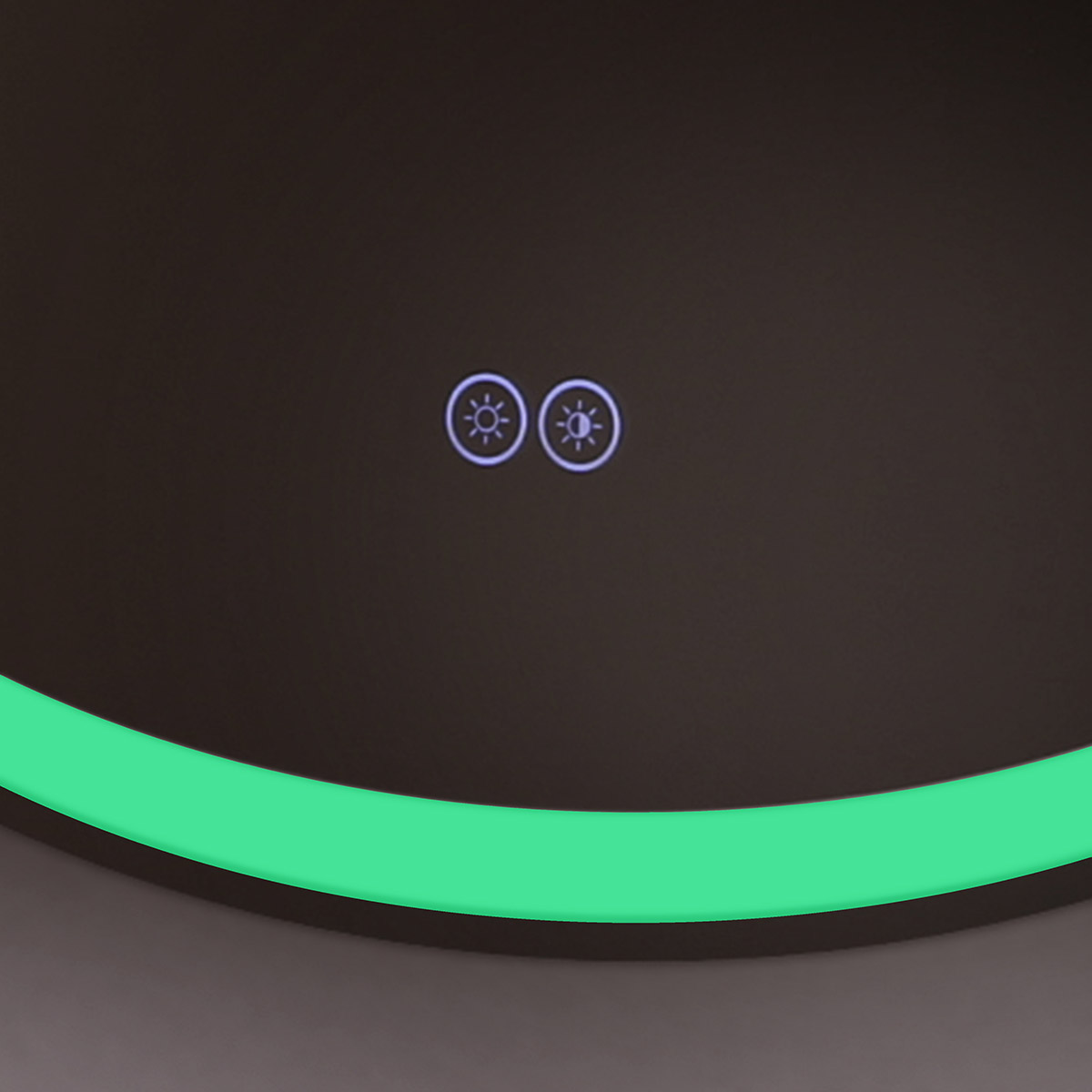 MULTICOLORE Зеркало со встроенной разноцветной подсветкой RGB и сенсорным выключателем, круглое CZR-SPC-MC-800-RGB-TCH, 12V, 220-240V, 800x30 - Gidratop.ru изображение