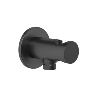 Gessi Ingranaggio держатель для душевой лейки с выводом воды, цвет: Black XL - Gidratop.ru изображение