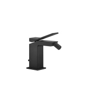 Gessi Rettangolo K смеситель для биде на 1 отверстие, с донным клапаном, цвет: черный - Gidratop.ru изображение