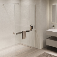 Душевая перегородка Walk-In VSW-1HR110CL, 1100*2000, хром, стекло прозрачное - Gidratop.ru изображение