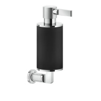GESSI INCISO дозатор для жидкого мыла настенный, цвет: черный/хром