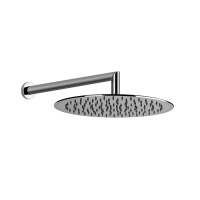 Gessi Emporio shower верхний душ для настенного крепления, поворотная, с защитой от известкового налёта, цвет: Mirror Steel - Gidratop.ru изображение