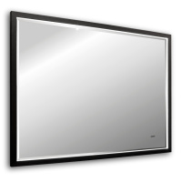 Зеркало ABBER See AG6110SCL-0.8 с подсветкой, бесконтактный выключатель, диммер, черный - Gidratop.ru изображение