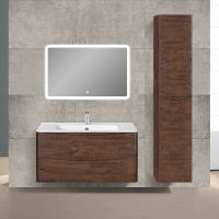 База под раковину Paola 1000 подвесная, 2 выкатных ящика soft close, R.Wood - Gidratop.ru изображение
