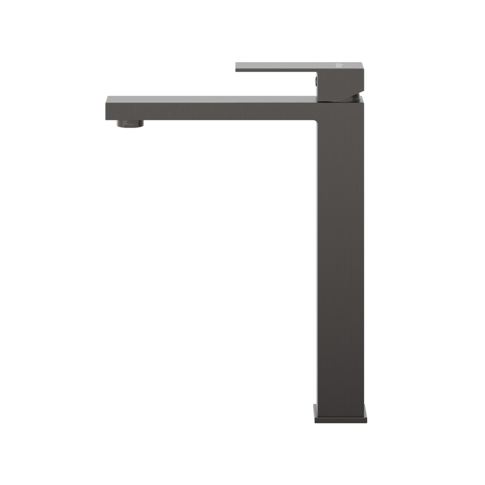 SLIDER-LC-GM-W0 Смеситель для накладной раковины однорычажный, без донного клапана, оружейная сталь - Gidratop.ru изображение
