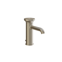GESSI Origini смеситель для раковины c донным клапаном, с отделочной вставкой, цвет Finox Brushed Nickel - Gidratop.ru изображение