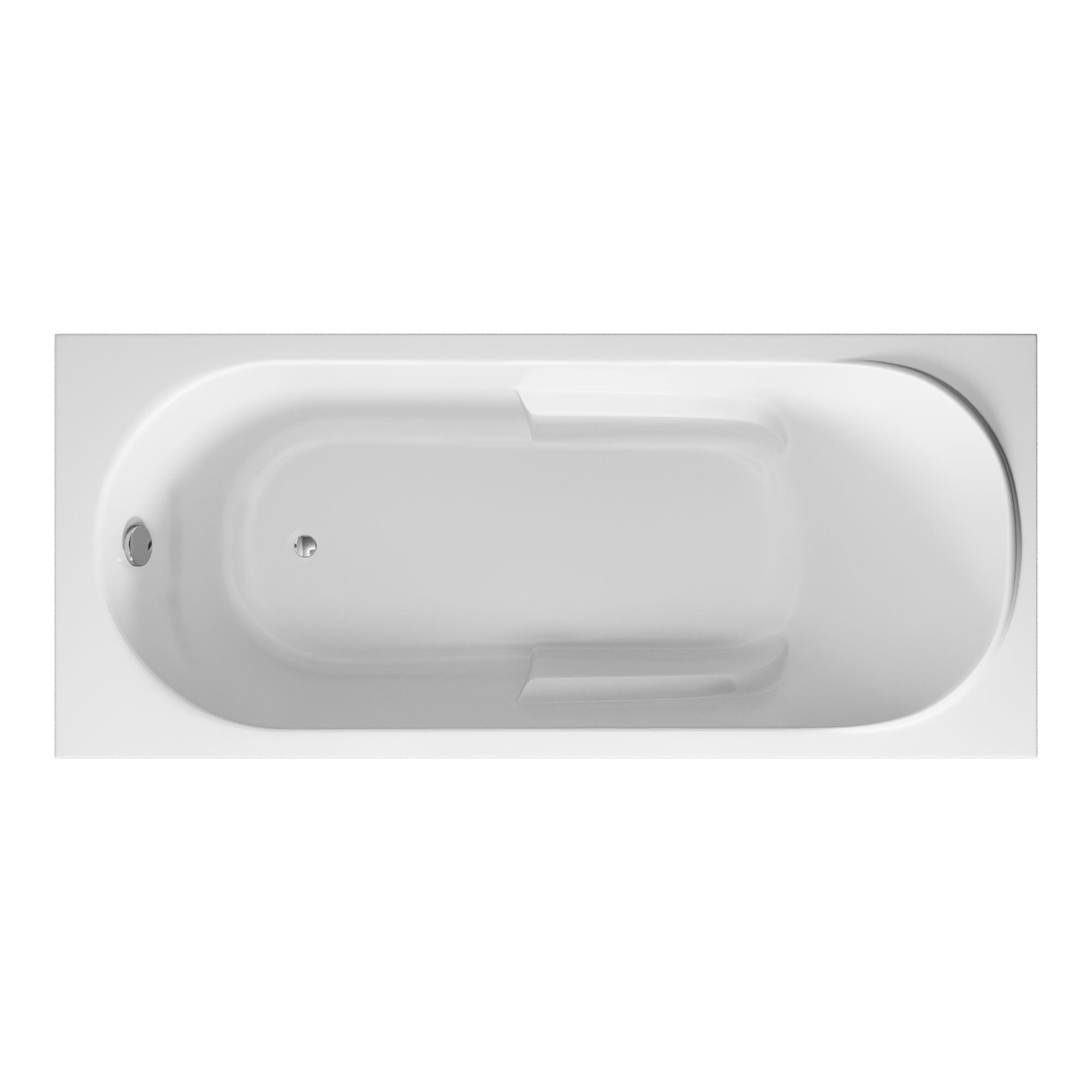 Ванна акриловая Vincea VBT-2A170-LG с ножками 1700*750*480, пристенная, цвет белый - Gidratop.ru изображение
