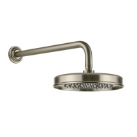 GESSI VENTI20 верхний душ Oslash;200 мм., с настенным держателем 389 мм., цвет Finox Brushed Nickel - Gidratop.ru изображение