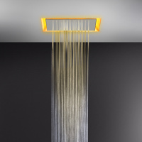 GESSI Minimali/Afilo накладная панель 500x500 мм., для встраив в потолок душ системы 57501/57503/57901, цвет Mirror steel - Gidratop.ru изображение