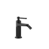 GESSI VENTI20 смеситель для биде на 1 отверстие, однорычажный, в комплекте с донным клапаном, цвет черный матовый - Gidratop.ru изображение
