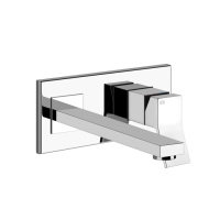 Gessi Rettangolo K встраиваемый однорычажный смеситель для раковины, излив 249мм(внешние части), цвет: хром - Gidratop.ru изображение