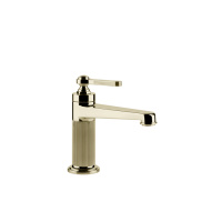 GESSI VENTI20 смеситель для раковины на 1 отверстие, однорычажный, без донного клапана, цвет Brass PVD - Gidratop.ru изображение